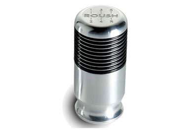 Roush Shift Knob, Billet Aluminum w/ Grips, 5 Speed, 2005-2010 Mustang 4.0/4.6L