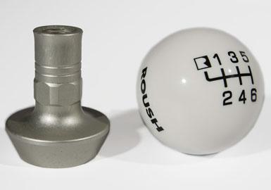 Roush Shift Knob, White Pool Ball, 6 Speed, Mustang, 2011-2013 Mustang 5.0L