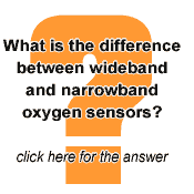 What difference is there between wideband and narrowband oxygen sensors?
