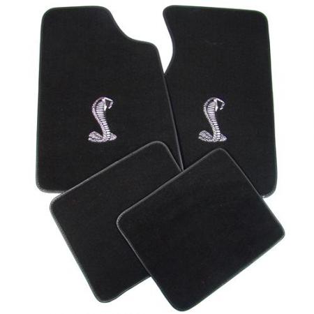 ACC Floor Mats 1979-93 Mustang w/Cobra Snake logo (Select Color)