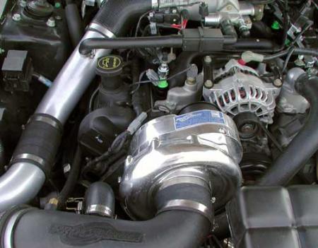 ProCharger High Output Intercooled System with P-1SC, 1996-1998 MUSTANG GT (4.6