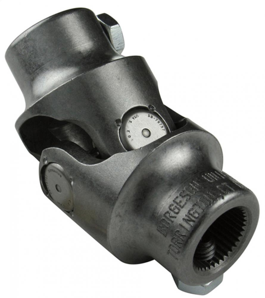 Borgeson Single Joint, 3/4 in 36 Spline to 3/4 in Double D, Steel, Natural