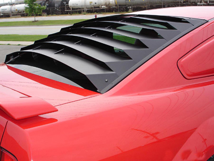 Astra Hammond Rear Window Louvers, Aluminum, 2005-14 Mustang