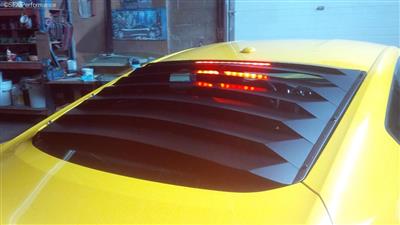 Astra Hammond Rear Window Louvers, Aluminum, 2015-23 Mustang