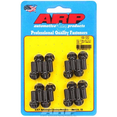 ARP Header Bolts, 5.0/302/351, 12pt Black