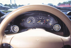 Gauge Works Cluster Bezel, Dual 2, 1994-99 Mustang