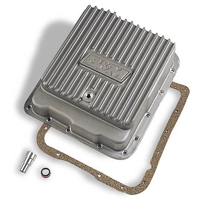 B and M Deep Transmission Pan, Aluminum, E4OD and 4R100