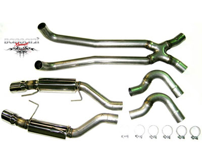 Bassani Catback and X, 3 Stainless, 2011-2012 GT500 (mid pipe req\'d)