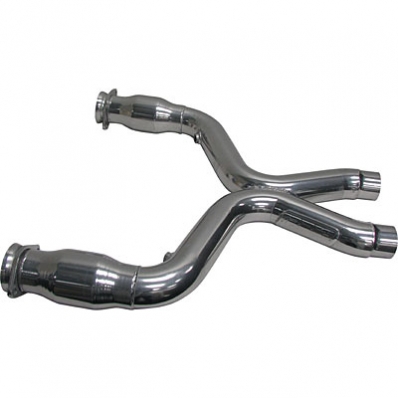 BBK X-pipe w/ high flow cats for long tubes, 2011-2014 Mustang GT
