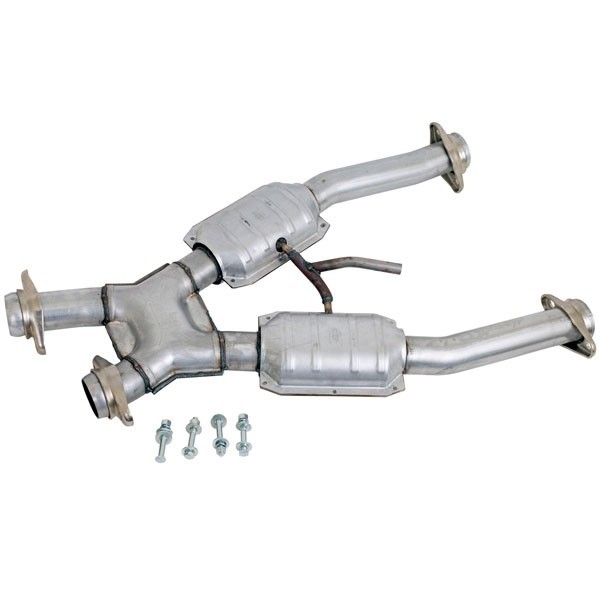 BBK 2.5 X-pipe for Long Tube Headers, Catted, 1994-95 Mustang