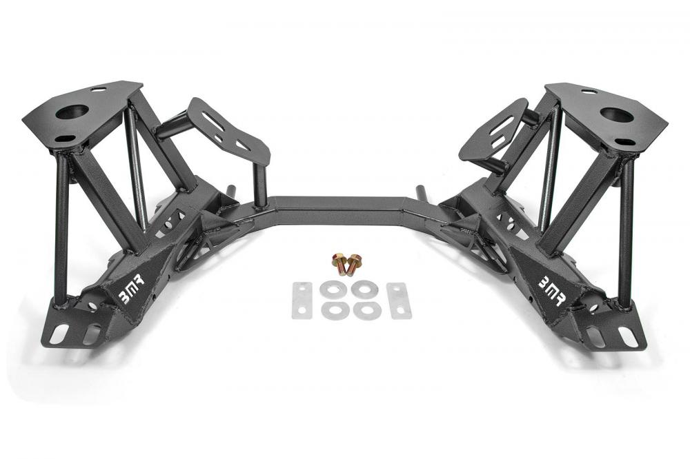 BMR K-member, with spring perches, premium version, black, 96-04 Mustang