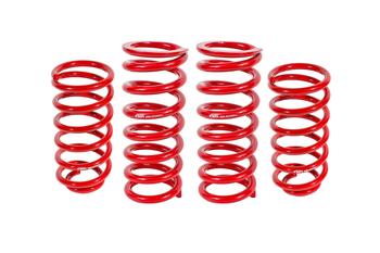 BMR Lowering spring kit, set of 4, 1 drop, Red, 79-04 Mustang