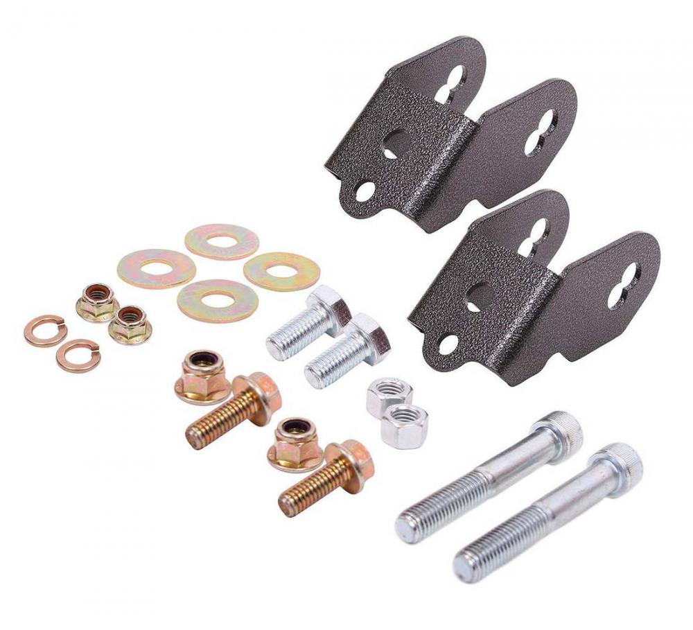 BMR Rear camber adjustment lockout kit, black, 15-23, 24+ Mustang