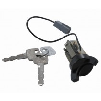 Ignition lock set with keys, black, 79-93 Mustang