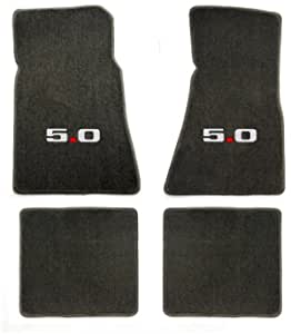 Floor Mats 1979-93 Mustang w/ 5.0 logo, Grey