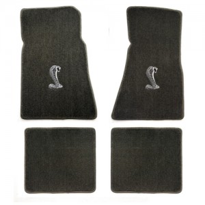 Floor Mats 1979-93 Mustang w/ Cobra, Grey