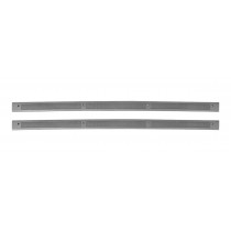 1987-1993 Door Sill Plates (pair), Smoke Grey