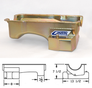 Canton Oil Pan, 7qt Low Profile, 1979-93 Mustang