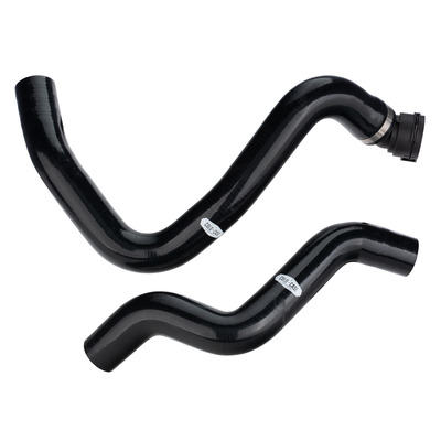 Cold Case Coyote swap radiator hose kit, black silicone, 79-93 Mustang