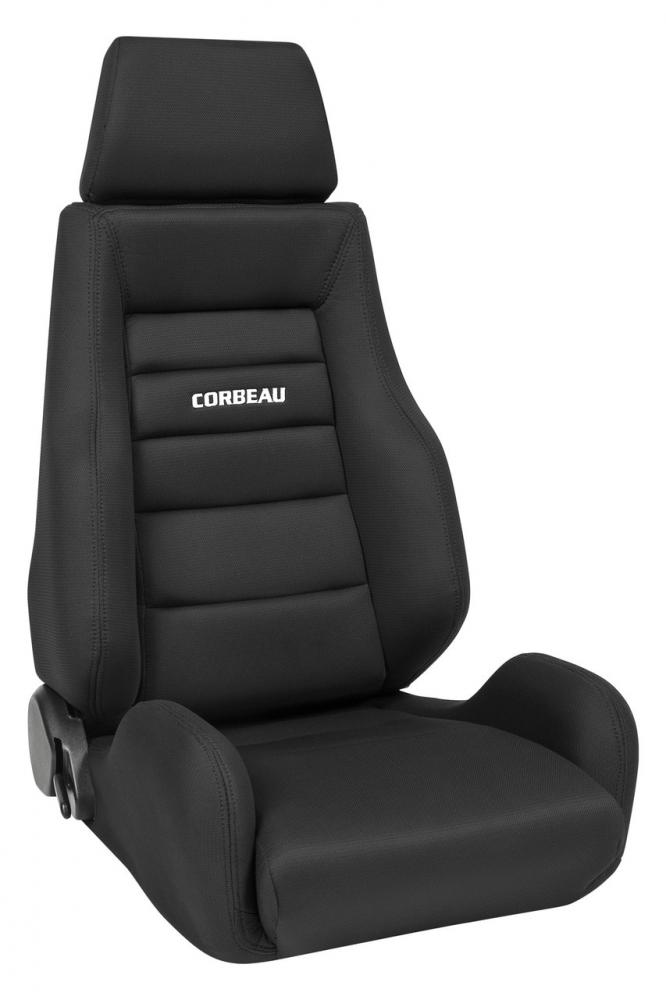 Corbeau GTS II Recliner Seat, Black Cloth, Each