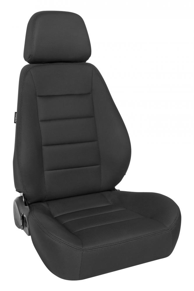 Corbeau Sports Seats, Black Cloth, Pair