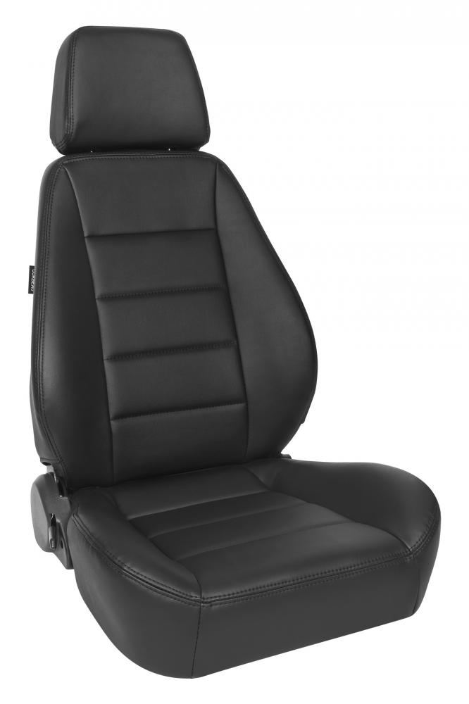 Corbeau Sports Seats, Black Vinyl, Pair