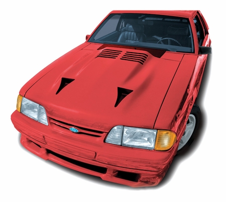 Cervini\'s Twin Turbo Hood, 1987-93 Mustang