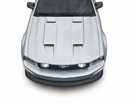 Cervini\'s Stalker Hood, 2005-2009 Mustang (Fits with OEM Bumper)