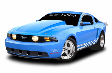 Cervini\'s 4 Cowl Hood, 2010-12 Mustang