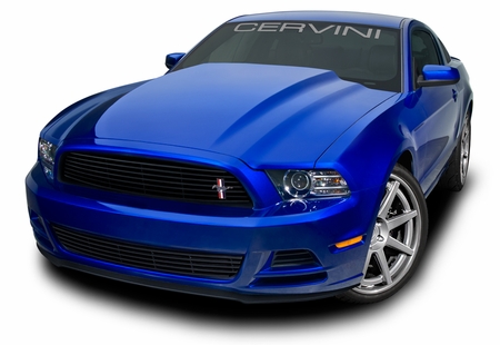 Cervini\'s Cobra R hood, 2013-14 Mustang
