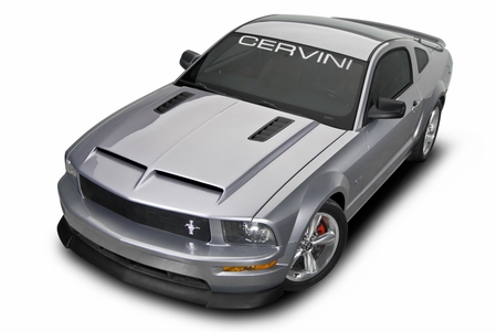 Cervini\'s Ram Air Hood w/ Louvers, 2005-09 Mustang