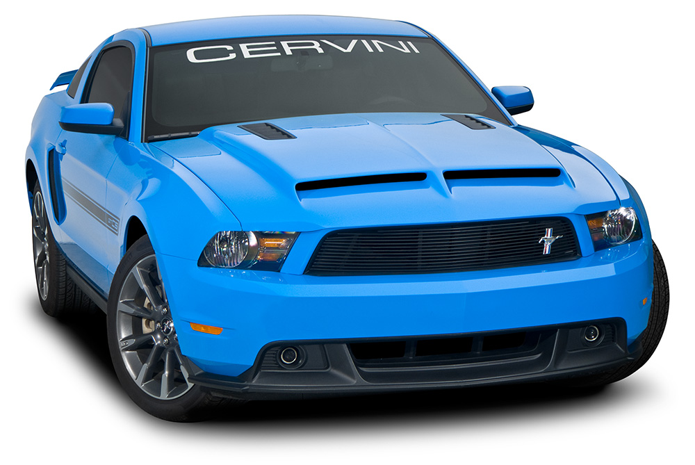 Cervini\'s Ram Air Type IV Hood w/ Louver, 2010-12 Mustang