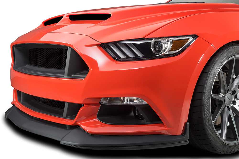 Cervinis C-Series Chin Spoiler, 2015-17 Mustang, matte black