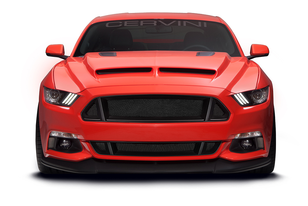 Cervini\'s C-Series Lower grille, 2015-17 Mustang, matte black