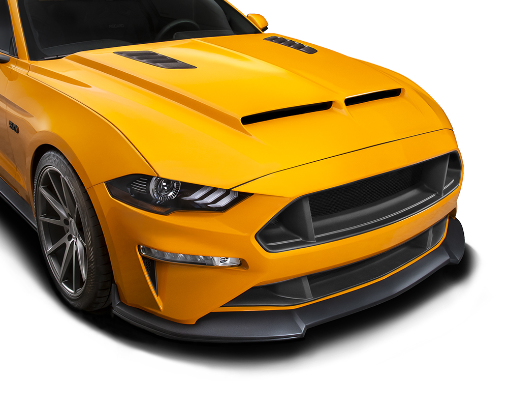 Cervini\'s C-Series Chin Spoiler, Matte Black, 2018 - 2023 Mustang