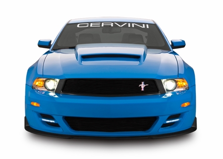 Cervini\'s Stalker front bumper cover w/LEDS and grilles, 2010-12 Mustang