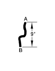 Dayco Heater core to coolant tube 2, 1987-93 Mustang 5.0