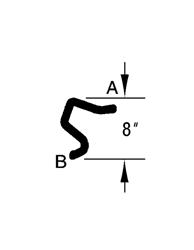 Dayco Water pump to rail hose, 1979-93 Mustang 5.0
