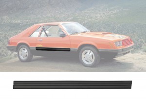 1979-84 Mustang Door Body Molding RH Black
