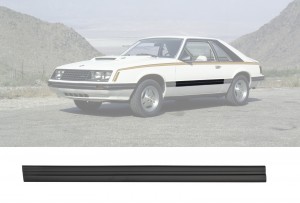 1979-84 Mustang Door Body Molding LH Black