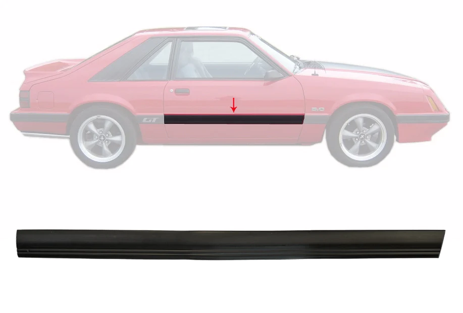 85-86 Mustang RH Door Body Molding