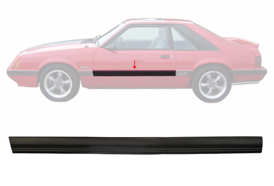 85-86 Mustang LH Door Body Molding