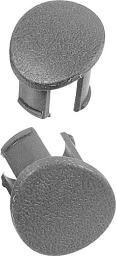 1987-93 Mustang Door Armrest Plugs - Gray, RH