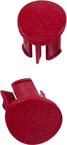 1987-93 Mustang Door Armrest Plugs - Red, LH