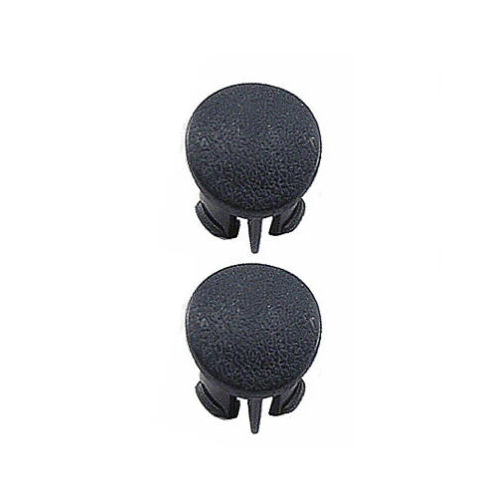 1987-93 Mustang Door Armrest Plugs - Black, LH
