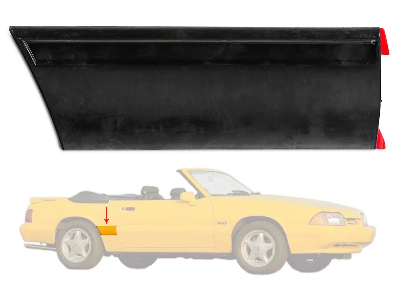 1987-93 LX Front Of Quarter Body Molding - RH