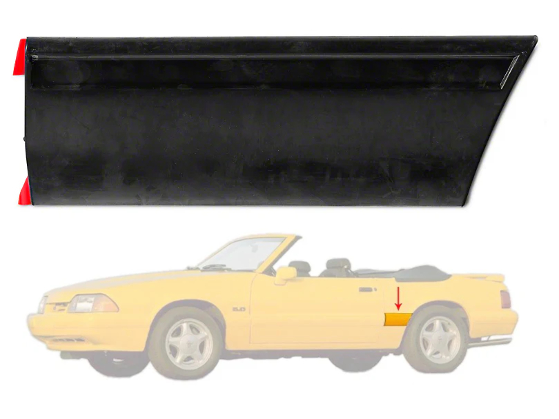 1987-93 LX Front Of Quarter Body Molding - LH