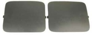 1987-89 Hatchback Shock Access Hole Covers, Smoke Gray