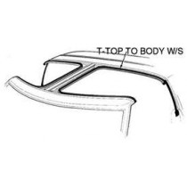 87-88 T-Top To Body Weatherstrip LH