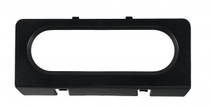 1990-93 Mustang A/C Control Trim Panel Bezel black